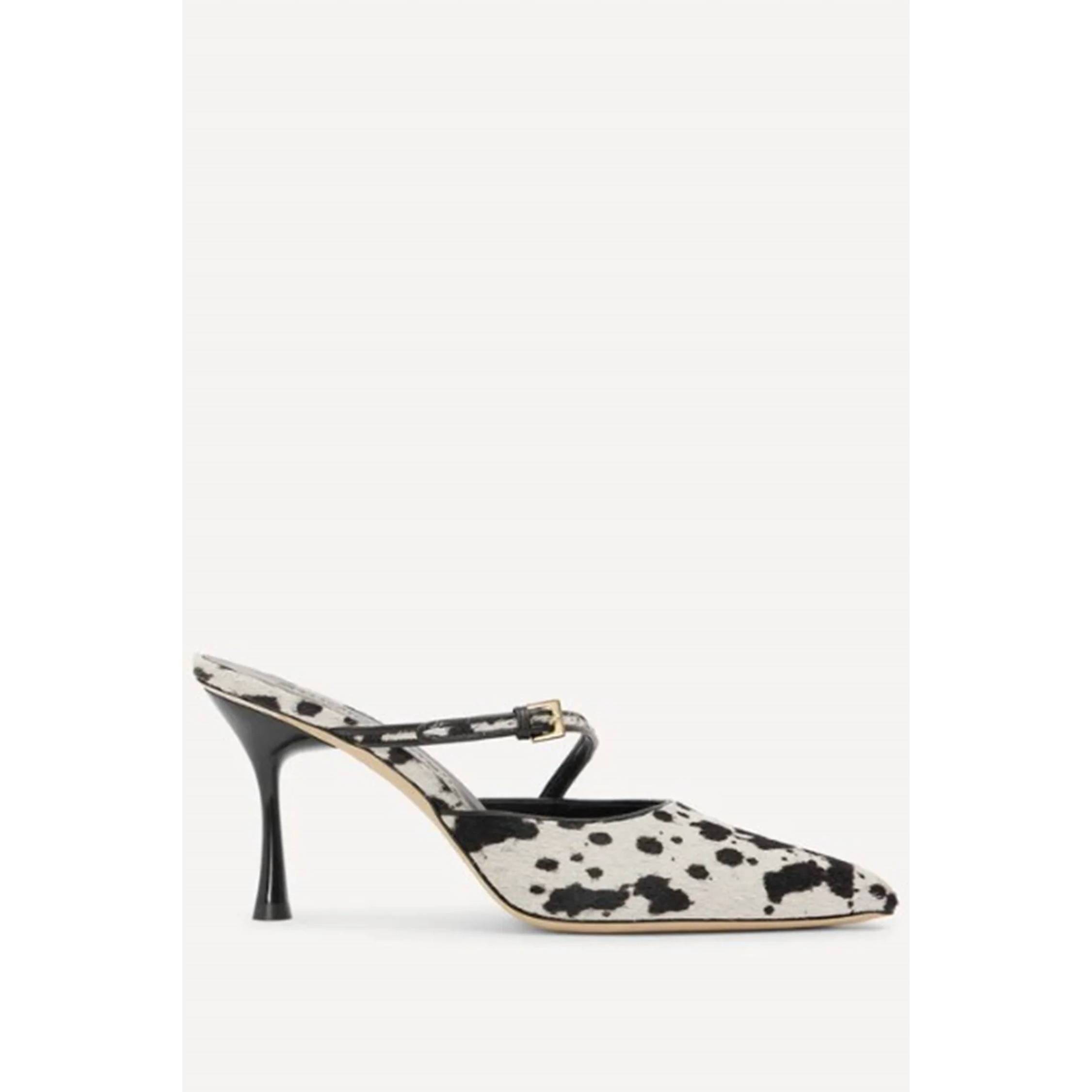 New Studio Amelia Women's Alto 90 Mule Pointed Toe Shoe In Dalmation